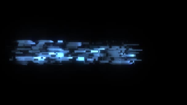 HUD екран cool глюк продовжити текст анімація фон логотип безшовні петлю новий якість універсальної технології руху динамічний рухоме тло барвисті радісне відео — стокове відео