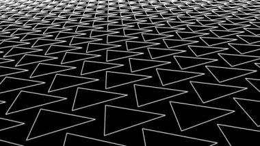 Trigon kılavuz net alan manzara uçuş sorunsuz döngü çizim hareket grafik animasyon arka plan yeni kalite vintage tarzı serin güzel güzel 4k stok video görüntüleri