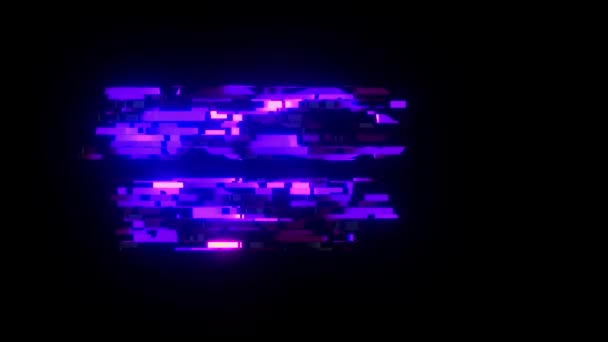 Cool kleurrijke glitch toegang geweigerd tekst animatie achtergrond logo naadloze loops nieuwe kwaliteit universele technologie beweging dynamische geanimeerde achtergrond vrolijke voorraad video — Stockvideo