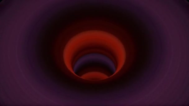 Colorido agujero de gusano túnel vuelo sin costura bucle animación fondo nuevo estilo vintage calidad fresco bonito material de archivo de vídeo 4k — Vídeos de Stock