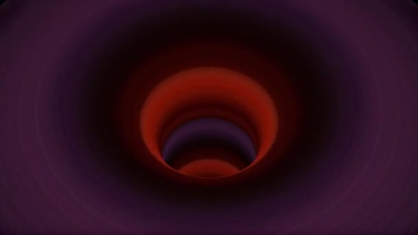 Coloré trou de ver entonnoir tunnel vol boucle sans couture animation arrière-plan nouvelle qualité vintage style cool belle 4k stock vidéo 