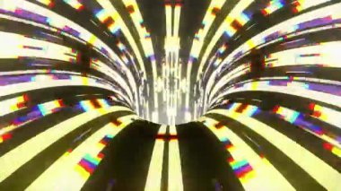 renkli teknolojik aksaklık bozulma solucan deliği huni tünel uçuş döngü animasyon arka plan yeni kalite vintage tarzı serin güzel güzel 4k stok video görüntüleri