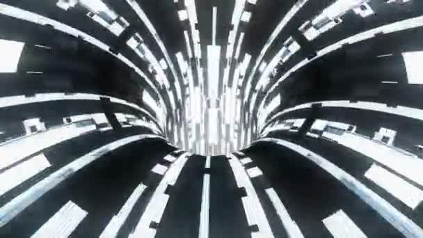technologie glitch distorsion vortex entonnoir tunnel vol boucle animation fond nouvelle qualité vintage style cool belle 4k stock vidéo 