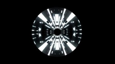 Cyber veri vr tünel hareket grafik animasyon arka plan sorunsuz yeni nitelik fütüristik serin güzel güzel 4 k stok video görüntüleri döngü içinde uçuşa neon ışıklar