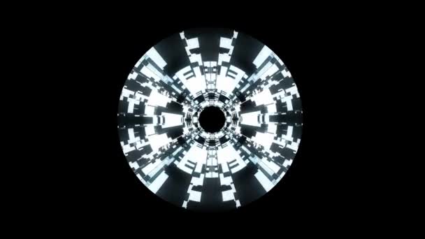 Політ з неонових вогнів кібердані vr тунель рух графіка анімація фон безшовний цикл нової якості футуристичний класний красивий 4k стокові відеозаписи — стокове відео