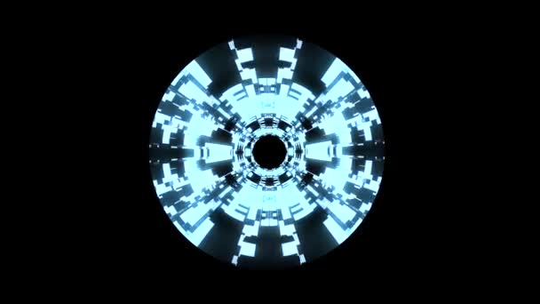 Let v bodů neon lights cyber dat vr tunel motion grafika animace pozadí bezešvé smyčka nový kvalitní futuristické Super pěkné krásné 4k akcií videozáznam — Stock video