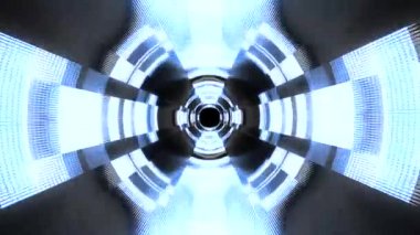 Cyber veri vr tünel hareket grafik animasyon arka plan sorunsuz yeni nitelik fütüristik serin güzel güzel 4 k stok video görüntüleri döngü içinde uçuşa neon ışıklar