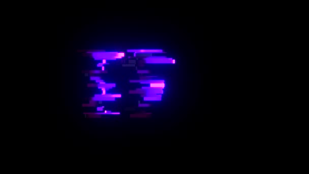 Cool glitch het tekst animatie achtergrond logo naadloze loops kwaliteit universele nieuwetechnologie motion dynamische geanimeerde achtergrond kleurrijke vrolijke video — Stockvideo