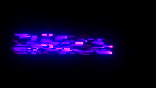 Cool glitch oändliga text animation bakgrund logotyp sömlös loop nya universal teknik motion dynamiska animerad bakgrund färgglada joyful videokvalitet — Stockvideo