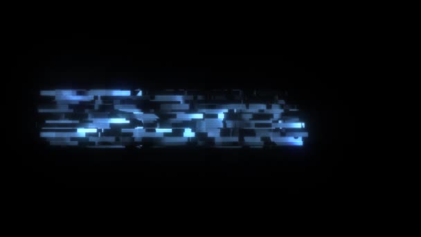Ekranie HUD fajny glitch testowania tekstu animacji tła logo Płynna pętla nowe jakości uniwersalna technologia ruchu animowane tła dynamiczne kolorowe radosny film — Wideo stockowe