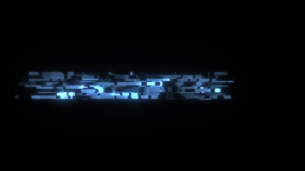 Cool glitch presentatie tekst animatie achtergrond logo naadloze loops nieuwe universele technologie beweging dynamische geanimeerde achtergrond kleurrijke vrolijke videokwaliteit — Stockvideo