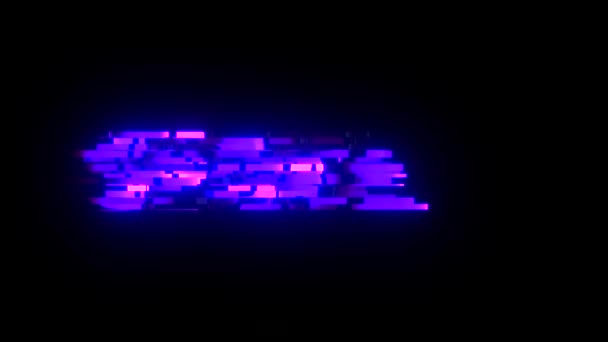 Cool glitch Update tekst animatie achtergrond logo naadloze loops nieuwe universele technologie beweging dynamische geanimeerde achtergrond kleurrijke vrolijke videokwaliteit — Stockvideo