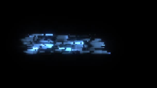 Cool glitch update text animation hintergrund logo nahtlose schleife neue qualität universelle technologie bewegung dynamisch animierter hintergrund bunt freudig video — Stockvideo