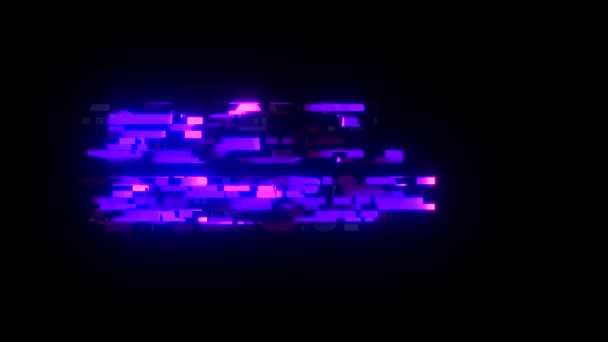 Крутий глюк GLOBAL EXPANSION текстовий анімаційний фон логотип безшовний цикл Нова якість універсальна технологія руху динамічний анімований фон барвисте радісне відео — стокове відео