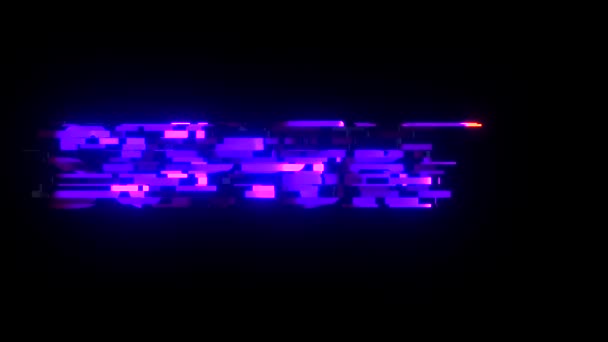 Cool glitch APOYO animación de texto fondo logo lazo sin costuras Nueva tecnología universal movimiento dinámico animado fondo colorido alegre video — Vídeos de Stock