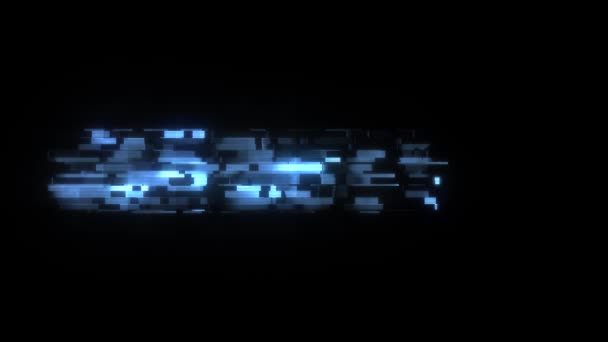Cool glitch unendlich text animation hintergrund logo nahtlose schleife neue qualität universelle technologie bewegung dynamisch animierter hintergrund bunt freudig video — Stockvideo