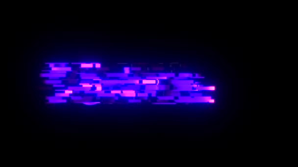 Cool glitch Tuning tekst animatie achtergrond logo naadloze loops nieuwe universele technologie beweging dynamische geanimeerde achtergrond kleurrijke vrolijke videokwaliteit — Stockvideo