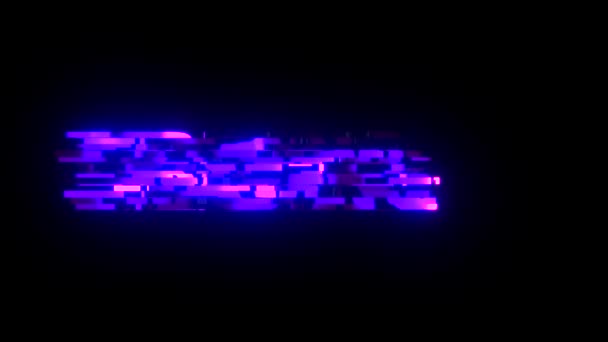 Cool glitch Tracing tekst animatie achtergrond logo naadloze loops nieuwe kwaliteit universele technologie motie dynamische geanimeerde achtergrond kleurrijke vrolijke video — Stockvideo