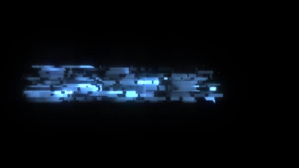 Cool glitch ritning text animation bakgrund logotyp sömlös loop nya universal teknik motion dynamiska animerad bakgrund färgglada joyful videokvalitet — Stockvideo