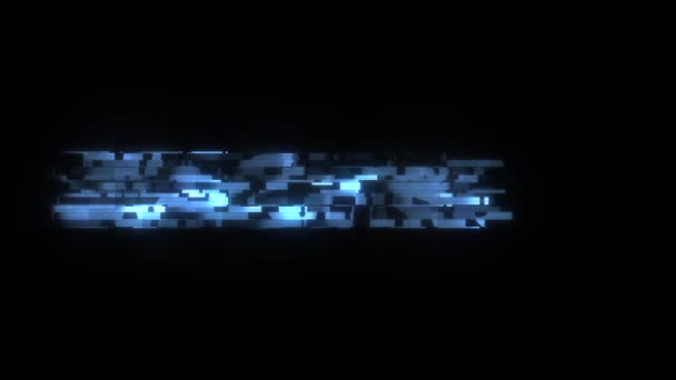 Cool glitch kijken tekst animatie achtergrond logo naadloze loops nieuwe universele technologie beweging dynamische geanimeerde achtergrond kleurrijke vrolijke videokwaliteit — Stockvideo