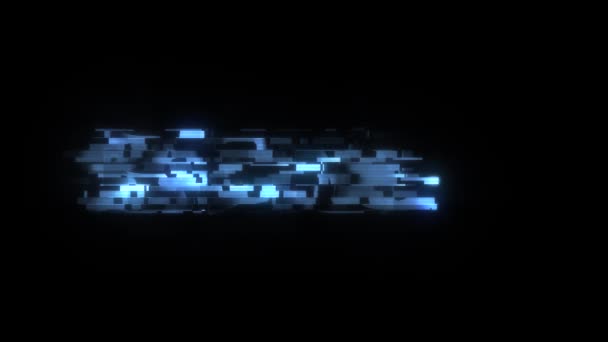Cool glitch Racing tekst animatie achtergrond logo naadloze loops nieuwe universele technologie beweging dynamische geanimeerde achtergrond kleurrijke vrolijke videokwaliteit — Stockvideo