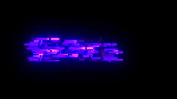 Cool glitch AIUTO testo animazione sfondo logo senza soluzione di continuità loop Nuova qualità universale tecnologia movimento dinamico animato sfondo colorato gioioso video — Video Stock