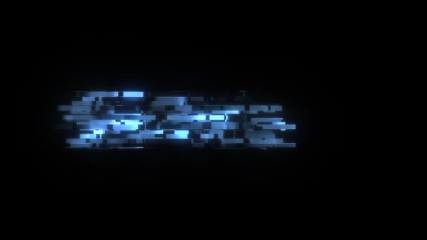 Cool glitch βοηθώντας κείμενο animation φόντο λογότυπο αδιάλειπτη βρόχο νέα ποιότητα καθολικός τεχνολογία κίνησης δυναμική κινούμενο φόντο πολύχρωμο χαρούμενη βίντεο — Αρχείο Βίντεο