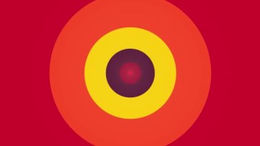 mesmeric hipnotik radyal arka plan animasyon sorunsuz döngü retro tarzı neşeli vintage 4k stok video görüntüleri