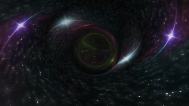 Kara delik yıldız uzay zaman huni çukur sorunsuz döngü animasyon arka planda yeni kalite evrensel bilim serin güzel 4 k stok video görüntüleri çeker