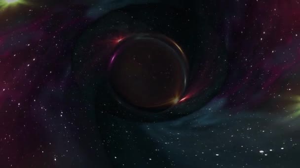 trou noir tire dans l'espace-temps stellaire entonnoir fosse boucle sans couture animation fond Nouvelle qualité universelle science cool belle 4k stock vidéo 