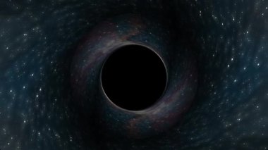 Kara delik yıldız uzay zaman huni çukur sorunsuz döngü animasyon arka planda yeni kalite evrensel bilim serin güzel 4 k stok video görüntüleri çeker .