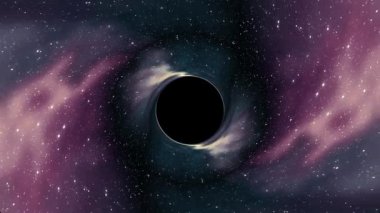 Kara delik Bulutsusu yıldız uzay zaman huni çukur sorunsuz döngü animasyon arka planda de yeni kalite evrensel bilim serin güzel 4 k stok video görüntüleri çeker