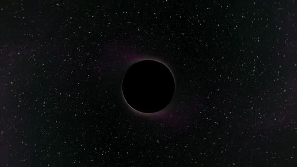Черная дыра тянет в туманности звезды пространство-время воронки ямы бесшовные петли анимации фон Новое качество универсальной науки прохладно 4k видео — стоковое видео