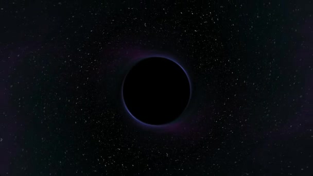 Agujero negro tira de la nebulosa estrella espacio tiempo embudo pozo sin costura bucle animación fondo Nueva calidad ciencia universal fresco agradable 4k material de archivo de vídeo — Vídeo de stock