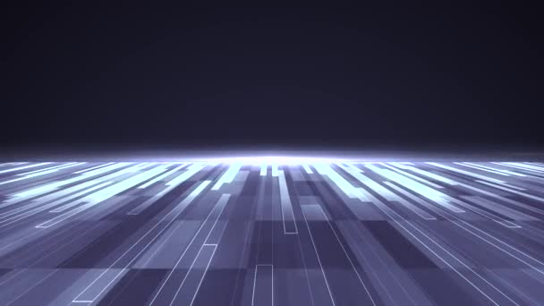Digital plain cyberspace grid landscape motion graphics animation hintergrund neue qualität techno style cool schön schön 4k stock videomaterial — Stockvideo