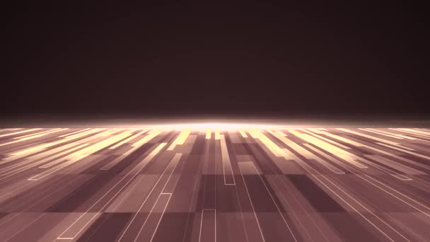 Digital planície ciberespaço grade paisagem movimento gráfico animação fundo nova qualidade techno estilo legal agradável bonito 4k estoque vídeo metragem — Vídeo de Stock