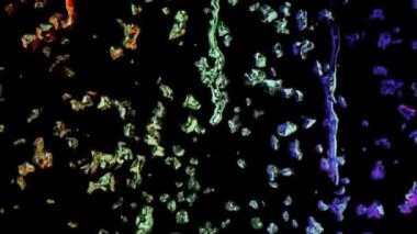 renkli yağmur suyu dijital simülasyon animasyon arka plan yeni kalite doğal hareket grafik serin güzel güzel 4 k stok video görüntüleri damla