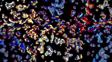 renkli metal su damlaları boşluk dijital animasyon arka plan yeni kalite doğal hareket grafik serin güzel güzel 4 k stok video görüntüleri içinde dağınık