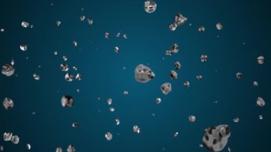 boşluk dijital animasyon arka plan yeni kalite doğal hareket grafik serin güzel güzel 4 k stok video görüntüleri içinde yüzen gümüş sıvı metal su damlaları