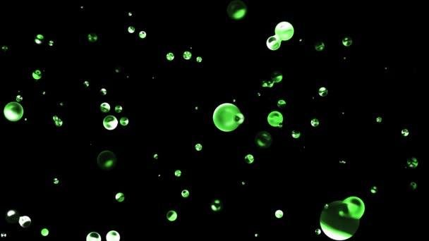 bulle d'eau liquide colorée en métal flottant dans l'espace arrière-plan d'animation numérique nouvelle qualité graphique mouvement naturel cool belle vidéo de stock 4k  .