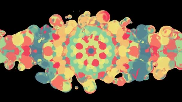 Kleurrijke regenboog splatter vlek verspreiden turbulent bewegende abstracte schilderkunst animatie achtergrond nieuwe unieke kwaliteit kunst stijlvolle vreugdevolle cool leuk beweging dynamische prachtige 4k video beeldmateriaal — Stockvideo