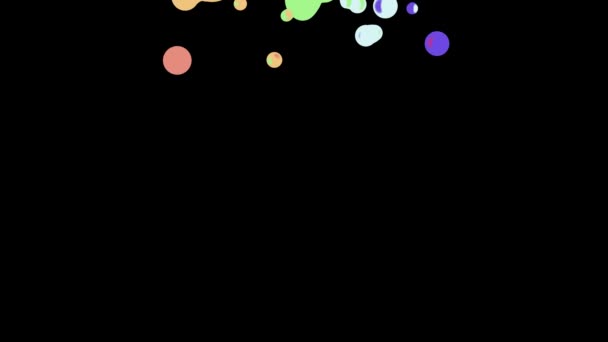 Regenboog kleurrijke verf vallen bewegende abstracte schilderkunst animatie achtergrond nieuwe unieke kwaliteit kunst stijlvolle vreugdevolle cool leuk beweging dynamische prachtige 4k video beeldmateriaal — Stockvideo