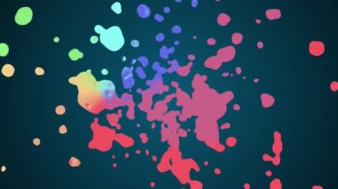 gökkuşağı spiral renkli sıçramak leke Yayilim çalkantılı hareket soyut resim animasyon arka plan yeni benzersiz kalite sanat şık neşeli serin güzel hareket dinamik güzel 4 k stok video görüntüleri