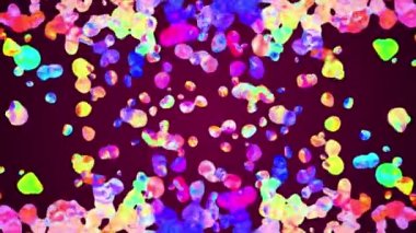 Gökkuşağı renkli boya sıçramak leke Yayilim çalkantılı hareket soyut resim animasyon arka plan yeni benzersiz kalite sanat şık neşeli serin güzel hareket dinamik güzel 4 k video görüntüleri damla