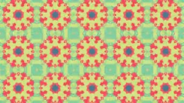 süs çiçek dürbünü hareketli gökkuşağı şekil desen animasyon arka plan sorunsuz döngü yeni kalite retro vintage tatil şekli renkli evrensel hareket dinamik animasyon neşeli müzik video görüntüleri