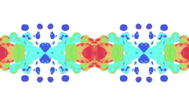 Ornamentale Kaleidoskop beweglichen Regenbogen Form Muster Animation Hintergrund nahtlose Schleife neue Qualität retro vintage Urlaub Form bunt universelle Bewegung dynamisch animierte freudige Musik Videoaufnahmen — Stockvideo