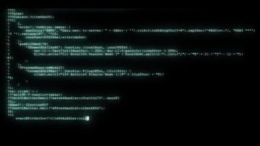 mavi ekran yeni kalite numaraları harf techno neşeli video 4 k stok görüntüleri kodlama kod veri akışı akışı kesmek gürültülü bozuk glitched hızlı uzun kayan programlama güvenlik