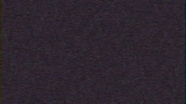 Кольоровий старий телевізійний екран шумозаглушення фонова петля для анімації логотипу нова якісна технологія цифрового переплетення барвисті відеозаписи — стокове відео