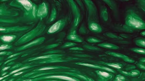Органічна чужорідна поверхня води безшовний цикл анімації нового унікального якісного художнього мистецтва стильний барвистий радісний холодний рух динамічний красивий фон відеозапис — стокове відео