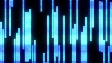 hızlı mavi aksaklık blok logo animasyon yeni kalite dijital seğirme teknoloji renkli video görüntüleri için arka plan ekran